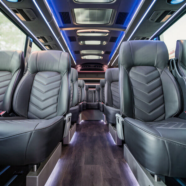 18 Passenger Minibus interior