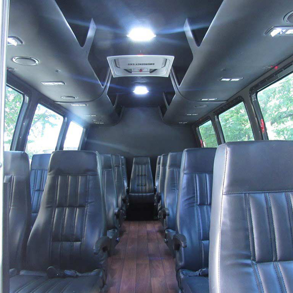 25 Passenger minibus interior