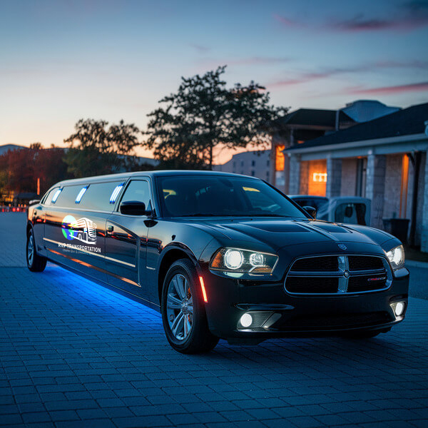 white-dodge-charger-limo exterior2