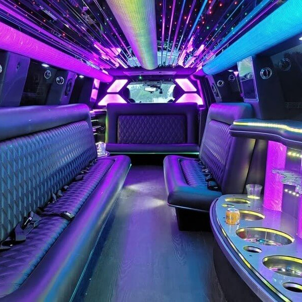 white-dodge-charger-limo interior2