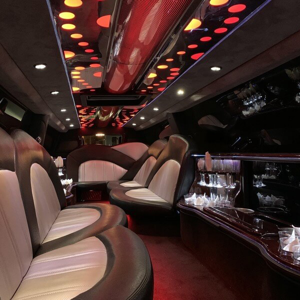 white-dodge-charger-limo interior3